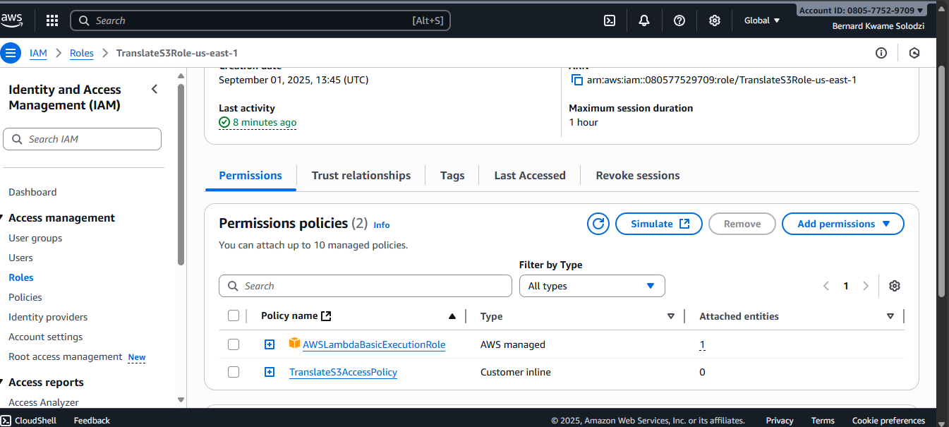 IAM Role with Policies Attached